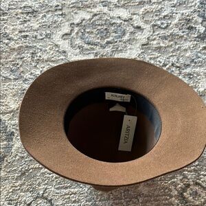 Aritzia Brown Wide-Brim Hat